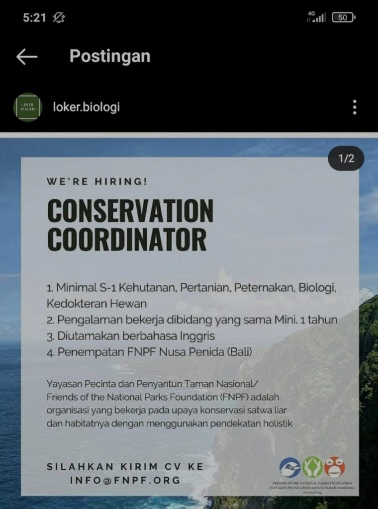 Conservation Coordinator