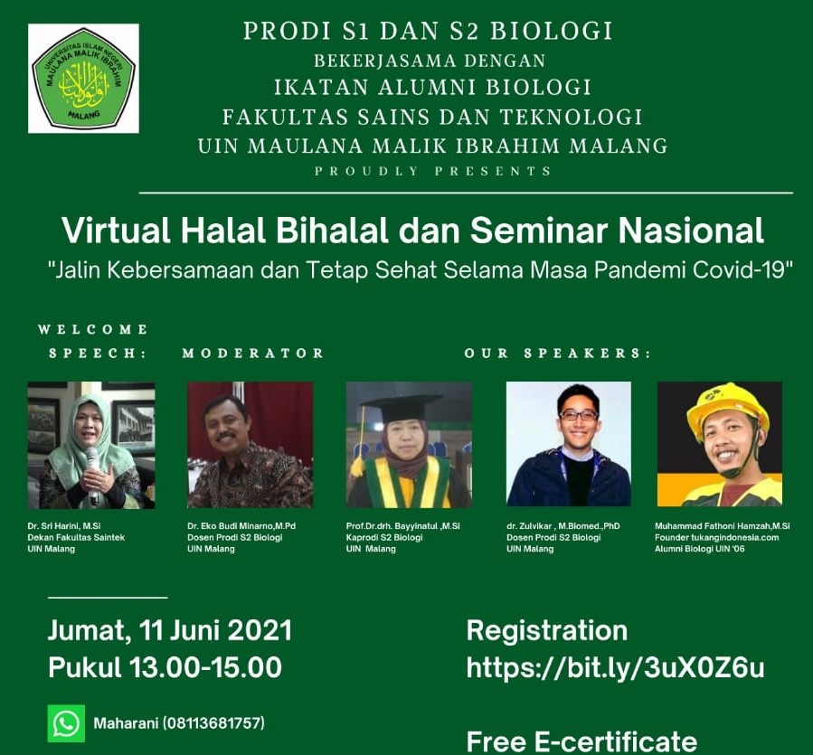 Halal Bihalal Virtual S1 & S2 Biologi