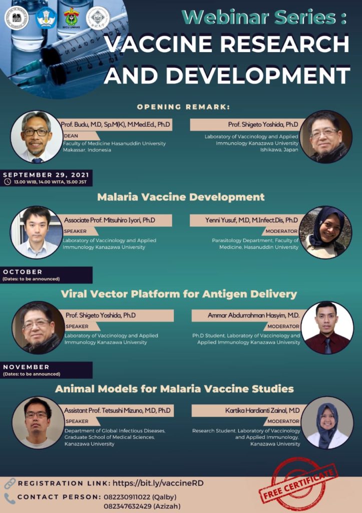 Webinar Series Vaccine Research and Development