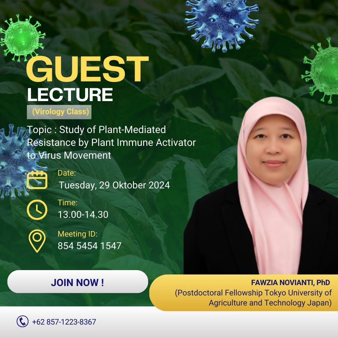 GUEST LECTURE (ONLINE)Virology Class